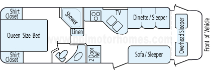 31' 2014 Coachmen Freelander Floorplan