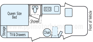 21' 2000 Winnebago Rialta Floorplan