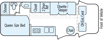 24' 2006 Winnebago Access Floorplan