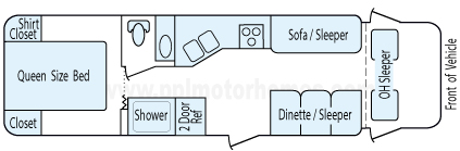 30' 2001 Fleetwood Jamboree Floorplan