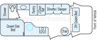 24' 2008 Four Winds Majestic Floorplan