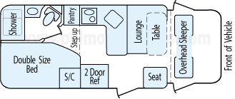 22' 2014 Coachmen Freelander Floorplan