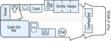 26' 2012 Fleetwood Jamboree Searcher w/Slide Floorplan