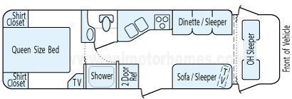 30' 2006 Four Winds Majestic Floorplan
