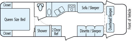 30' 2004 Fleetwood Jamboree Floorplan