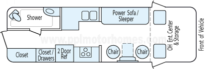 24' 2002 Trail Wagons Chinook Chinook Floorplan