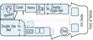 23' 2002 Phoenix Cruiser Floorplan