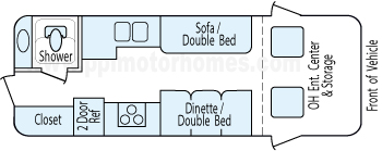 21' 2004 Trail Wagons Chinook Chinook Floorplan