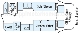 21' 2002 Chinook Floorplan