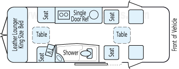 22' 2012 Airstream Interstate Floorplan