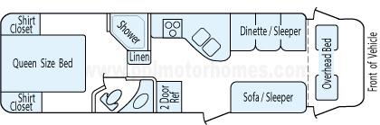 30' 2012 Coachmen Freelander Floorplan