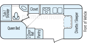 22' 2008 Fleetwood Orbit Floorplan