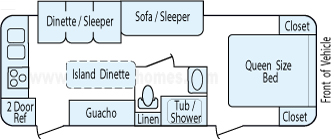 26' 2013 Skyline/Mountain View Mountain View, Joey Series w/Slide Floorplan