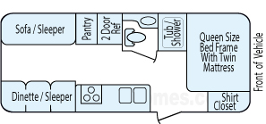 23' 2012 Jayco Jay Flight Swift Floorplan