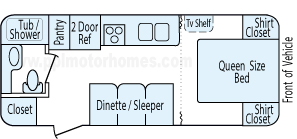 24' 2004 Jayco Jay Feather Floorplan