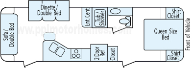 28' 2014 Keystone Summerland w/Slide Floorplan