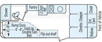 23' 2007 Keystone Hobbi - Toy Hauler Floorplan
