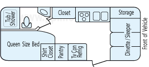 21' 2004 R Vision Trail Cruiser Floorplan