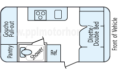 17' 2015 Shasta Airflyte Floorplan