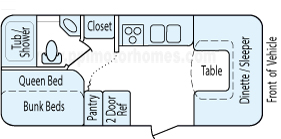21' 2005 R-Vision Trail-Cruiser Floorplan