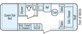 24' 2008 Trailmanor Inc Trailmanor Floorplan
