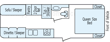 25' 2013 Starcraft Ar One Floorplan