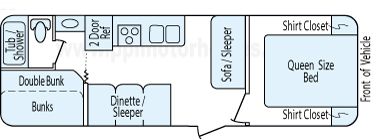 28' 2011 Dutchmen Aspen Trail Floorplan