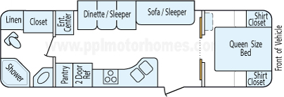 31' 2008 Sunnybrook RV Sunset Creek w/Slide Floorplan