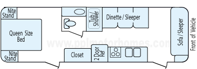 30' 1999 R-Vision Trail Lite Floorplan