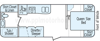 26' 2010 Jayco Jayflight Floorplan