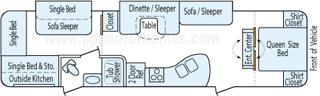 35' 2017 Crossroads Z-1 w/2 Slides - Bunk House Floorplan