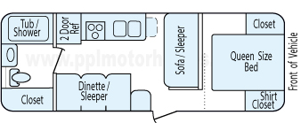26' 2015 Gulf Stream Kingsport Floorplan