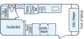 23' 2011 Keystone Summerland Floorplan