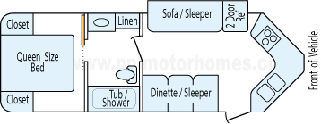 26' 2015 Cruiser Viewfinder w/Slide Floorplan