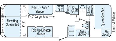 30' 2007 Jayco Octane ZX w/Generator - Toy Hauler - Bunk House Floorplan