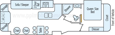 35' 2012 Keystone Cougar High Country w/3 Slides Floorplan