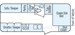 23' 2013 Jayco Jay Flight Swift Floorplan