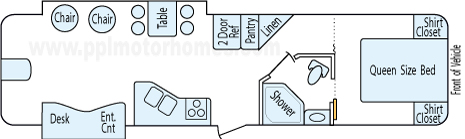 35' 2011 Keystone Cougar Floorplan
