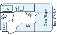 16' 2012 Jayco Jay Flight Swift Floorplan