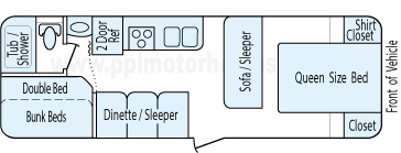 26' 2010 Coachmen Catalina - Bunk House Floorplan