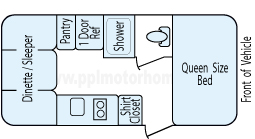21' 2011 K-Z Sportsmen Classic Floorplan
