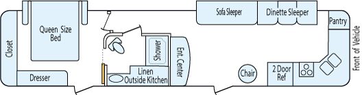 37' 2014 Jayco Jay Flight w/2 Slides Floorplan