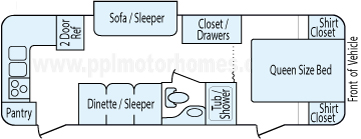 28' 2011 Jayco Jay Feather Select Series w/Slide Floorplan