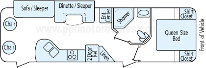 32' 2012 Dutchmen Aspen Trail w/Slide Floorplan
