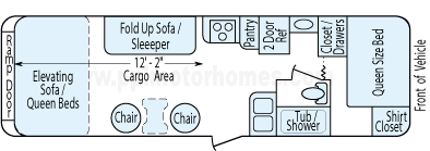32' 2007 Jayco Octane w/Generator - Toy Hauler - Bunk House Floorplan