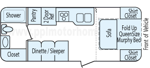 24' 2014 Palomino/Forest River Solaire Floorplan