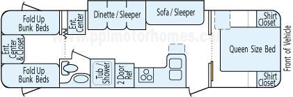 31' 2006 Jayco Jay Flight w/Slide - Bunk House Floorplan