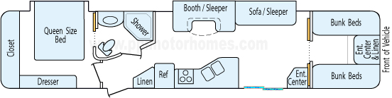 39' 2014 Dutchmen w/2 Slides - Bunk House Floorplan