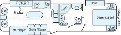 35' 2015 Keystone Outback Super Lite w/3 Slides Floorplan