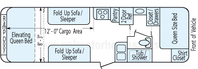 30' 2016 Jayco Octane w/Generator - Toy Hauler - Bunk House Floorplan